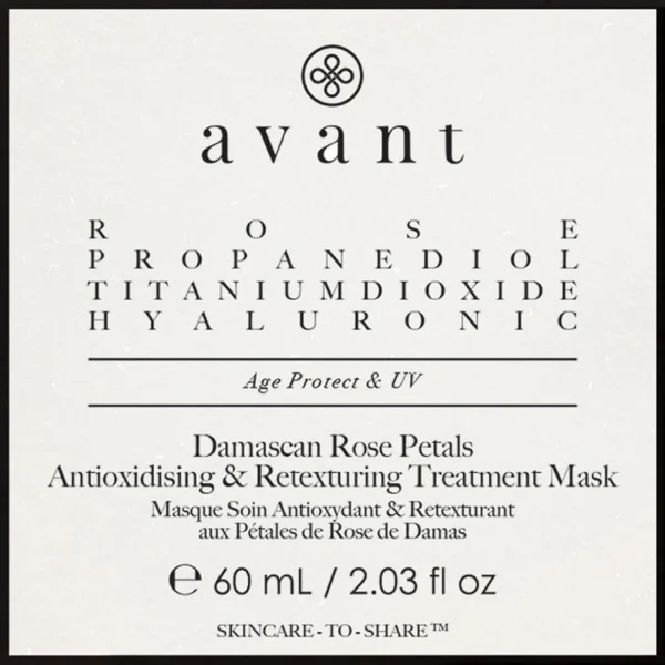 Anti-Aging Masker>Avant Skincare Age Protect & Uv Damascan Rozenblaadjes Anti-Oxidatie & Retexturerende