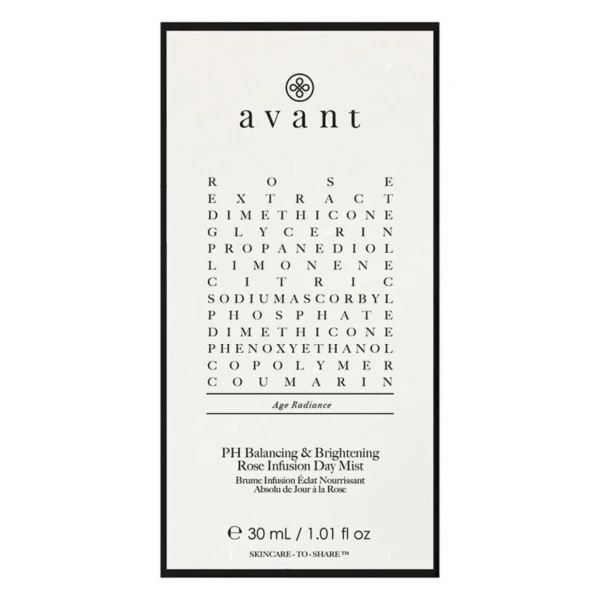 Gezichtsspray>Avant Skincare Age Radiance Ph Balancing & Brightening Rose Infusion Day