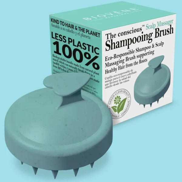 Hoofdhuidverzorging>The conscious™ De Bewuste Scalp Massager Shampooing Brush Groen