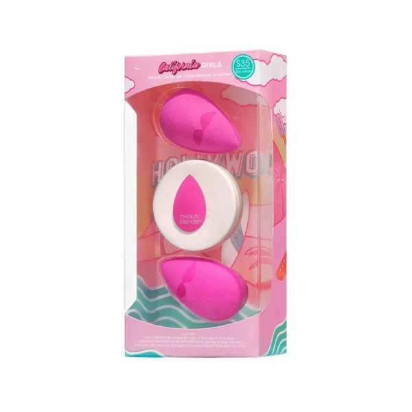 Make-Up Sponzen>The original beautyblender De Originele Beautyblender California Girls Blend & Cleanse-Set