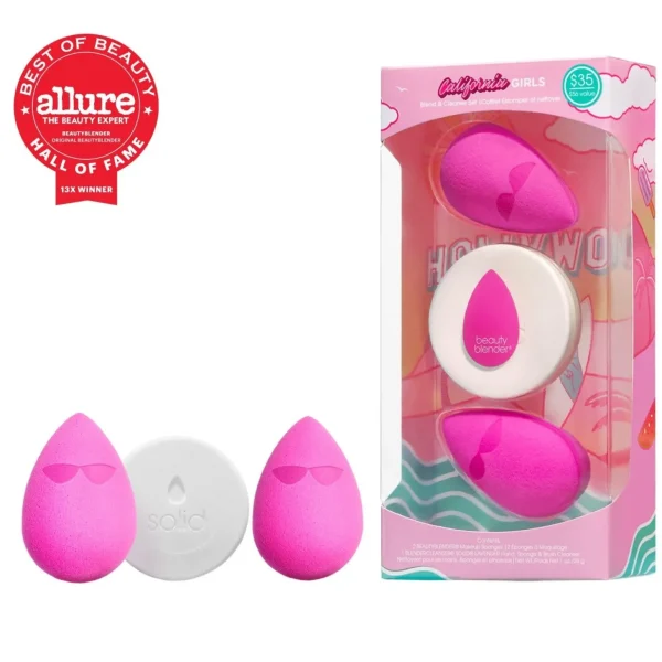 Make-Up Sponzen>The original beautyblender De Originele Beautyblender California Girls Blend & Cleanse-Set