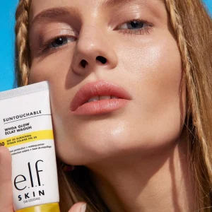 Zonbescherming>e.l.f. Cosmetics Elf Cosmetica Suntouchable! Wauw, Gloed, Glans, Wauw