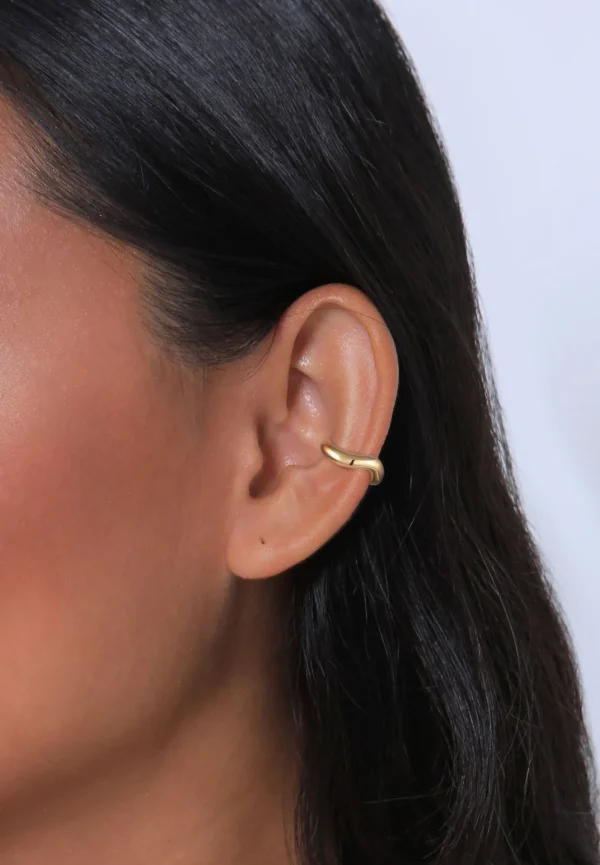 Ear Cuffs>Elli Dames Oorklem Golvend Ontwerp In 925 Sterling Zilver