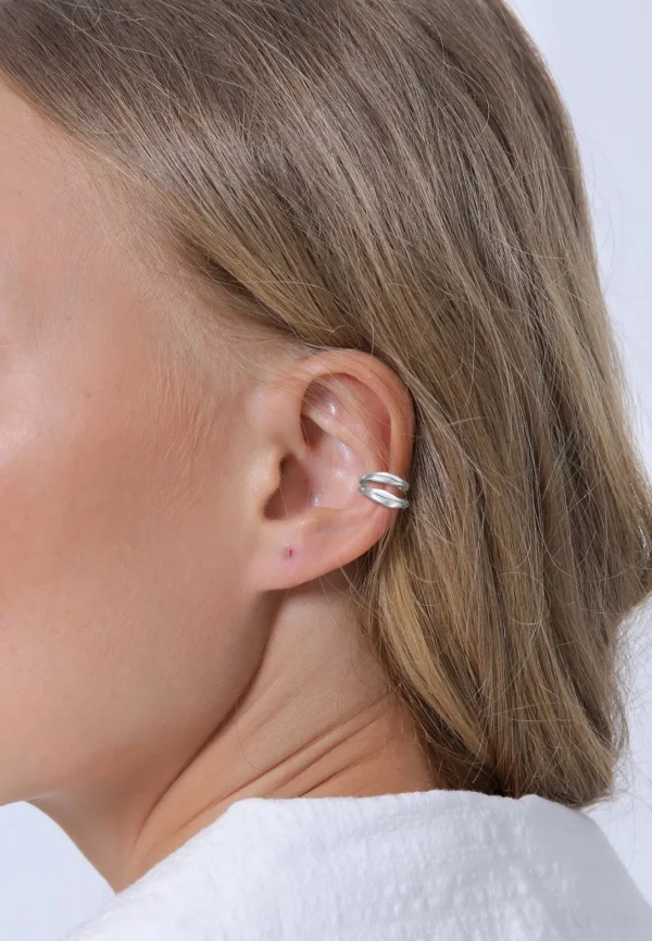 Ear Cuffs>Elli PREMIUM Dames Oorklem Organisch Ontwerp In 925 Sterling Zilver