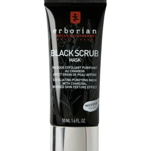 Houtskoolmasker>ERBORIAN Black Scrub Mask