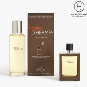 Navulbare Geuren & Navullingen>HERMÈS Hermes Terre D'Hermes Eau De Toilette Hervulbare Spray + Navulfles