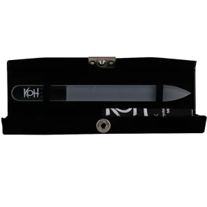 Nagelverzorgingsaccessoires>KOH Crystal Nail File Medium With Purse Case