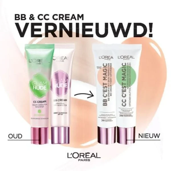 Bb-Creme En Cc-Creme>L’Oréal Paris L'Oreal Paris Cc C'Est Magic Anti-Roodheid Cc Cream