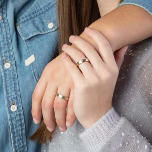 Mannen Sieraden>Lucardi Ring 'Zaragoza' Zilver - Zilverkleurig-Goudkleurig