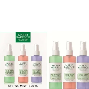 Gezichtsspray>Mario Badescu Face Spa Spritz. De Nevel. Gloed. Set