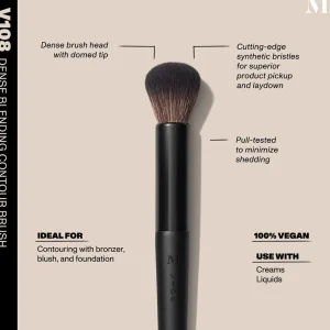 Blozenpenselen>Morphe Vegan Pro Series V108 Compact Contourpenseel Voor Blending