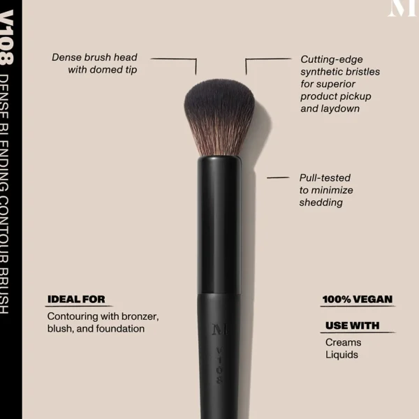 Blozenpenselen>Morphe Vegan Pro Series V108 Compact Contourpenseel Voor Blending