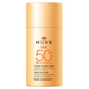 Zon Bescherming>NUXE Sun Light Sun Fluid Hoge Bescherming Spf50 Gezicht