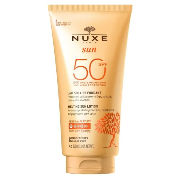 Zon Bescherming>NUXE Sun Melting Lotion Hoge Bescherming Spf 50