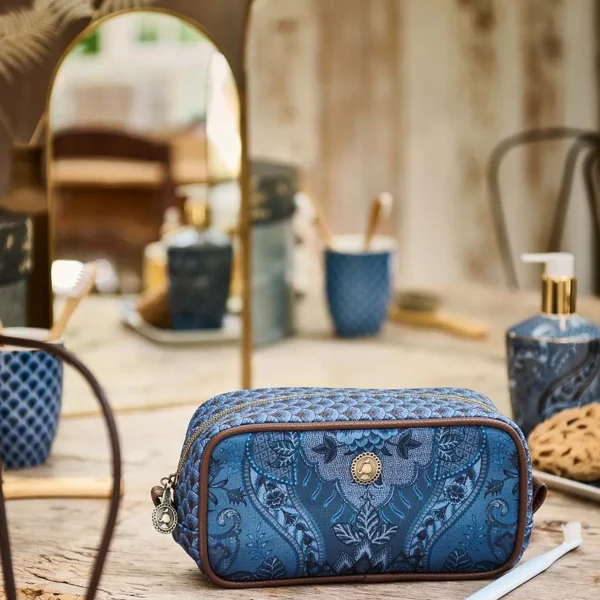 Handtassen>PIP Studio Kyoto Festival Make-Up Tas Indigo Blauw