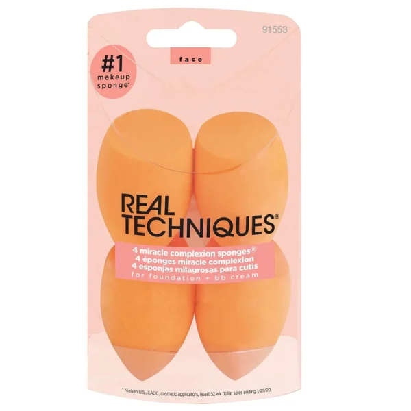 Make-Up Sponzen>Real Techniques Miracle Complexion Sponge 4-Pack