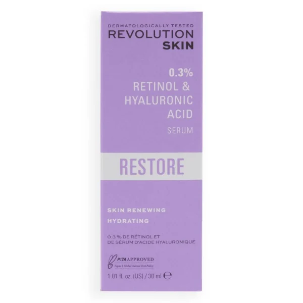 Hyaluronzuur Serum>Revolution Skincare Restore Skincare 0.3% Retinol With Vitamins & Hyaluronic Acid Serum