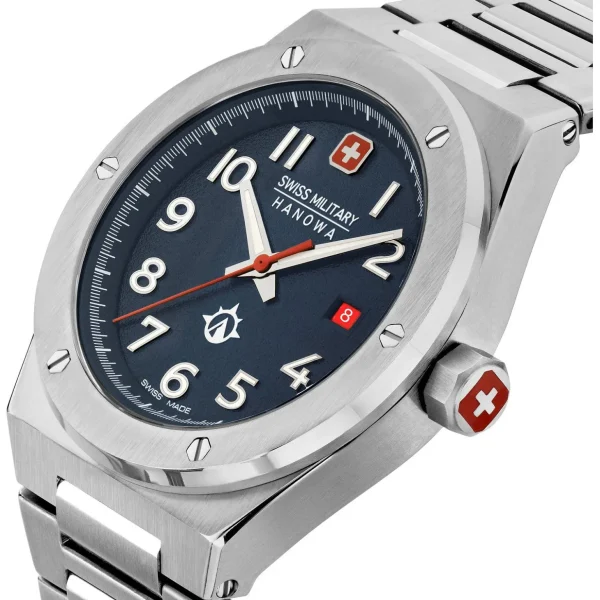 Herenhorloges>SWISS MILITARY HANOWA Herenhorloge Edelstaal