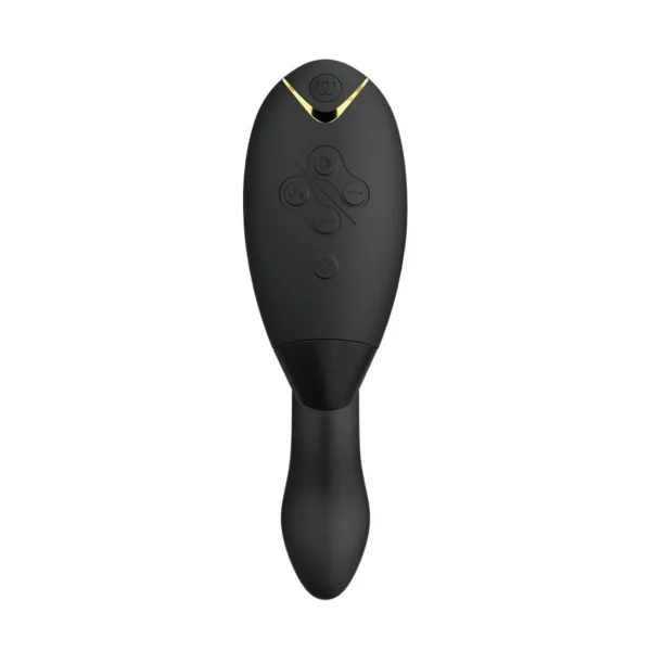 Vibrators>Womanizer Black Luxurioser Dual Stimulator Mit Pleasure Air Technologie Fur Die Klitoris Und Vibration Fur Den G-Punkt